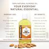 ORGANIC SWEET ALMOND OIL (32 oz) Premium Cold Pressed Unrefined | 100% Pure Sweet Almond Oil for Skin, Face, Hair, Soap Making | Carrier for Essential Oils | Available in Bulk | 32 FL OZ view 2