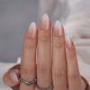 Almond Press On Nails Medium - BTArtbox Soft Gel Ombre Fake Nails with Nail Glue, Semi-Transparent Reusable Glue On Nails in 16 Sizes - 32PCS Stick On Nails Kit, Vanilla Cream Almond view 1