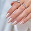 BTArtbox Press On Nails Almond - Medium Soft Gel Chrome Nails, Glue On Nails with Nail Glue, Reusable Stick On Nails in 15 Sizes - 30 Soft Gel Fake Nails Kit, Nuts Glazed view 2
