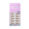 BTArtbox Press On Nails Almond - Medium Soft Gel Chrome Nails, Glue On Nails with Nail Glue, Reusable Stick On Nails in 15 Sizes - 30 Soft Gel Fake Nails Kit, Nuts Glazed view 3