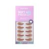 BTArtbox Press On Nails Almond - Fall Press on Nails Meidum Chrome Nails, Light Weight & Fit Perfectly, Fake Nail with Nail Glue, Brown Glue On Nails in 15 Sizes, Chocolate Glazed view 3