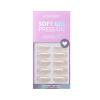 BTArtbox Press On Nails Medium Almond - Press on Nails Chrome Nails, Light Weight & Fit Perfectly Fake Nail with Nail Glue, Nude Glue On Nails in 15 Sizes, Glazed Donut view 3