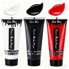 Go Ho White Black Red Face Body Paint Washable(7 oz) for Clown Makeup,Cream Water Based White Black Vampire Skeleton Clown Body Paint for Halloween Costumes Cosplay SFX Makeup view 1