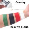 Go Ho White Black Red Face Body Paint Washable(7 oz) for Clown Makeup,Cream Water Based White Black Vampire Skeleton Clown Body Paint for Halloween Costumes Cosplay SFX Makeup view 3