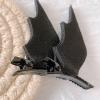 1 Pair Halloween Hair Clips,Bat Wings Hair Clips,Cartoon Bat Ears Hair Clip,Devil Wing Hair Barrettes,Black Horror Hairpins,Halloween Costume Hair Accessories Party Decorations view 3