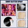 HANILI Body Glitter Spray for Hair Skin Clothes, Silver Glitter Hairspray, Mist Halloween Brightening Makeup Mist for Nightclub Star Party, Gifts for Girls Women (1Pc) view 4
