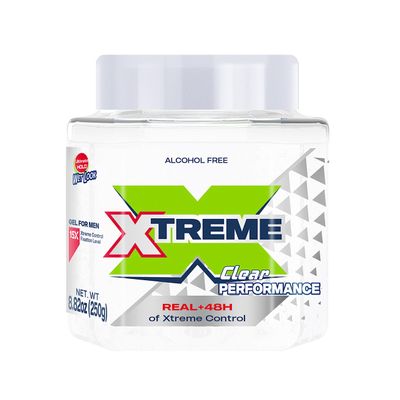 Xtreme Performance Clear Styling Hair Gel with Aloe Vera, 8.82 oz Jar (Pack of 12)