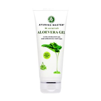 AYURVED MASTER Ultra Hydrating and Moisturizing, Upto 99% Pure Aloe Vera Gel For Silky, Soft and Smooth Skin (Small)