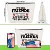 Best Friend Gift for Women Makeup Bag Friend Birthday Gifts Thank You Present for Friends Bff Sister Inspirational Cosmetic Bag for Girls Friendship Graduation Present for Her Travel Cosmetic Pouch view 2