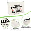 Best Friend Gift for Women Makeup Bag Friend Birthday Gifts Thank You Present for Friends Bff Sister Inspirational Cosmetic Bag for Girls Friendship Graduation Present for Her Travel Cosmetic Pouch view 3