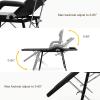 Paddie Portable Tattoo Chair Adjustable Split Legs for Client, Mobile Massage Table Foldable with Storage Bag, Black view 4