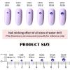 4240Pcs Purple Velvet Flatback Rhinestones 6 Sizes Crystal Diamonds for Nail Art Crafts Clothes Shoes with Tweezers and Picking Pen view 2