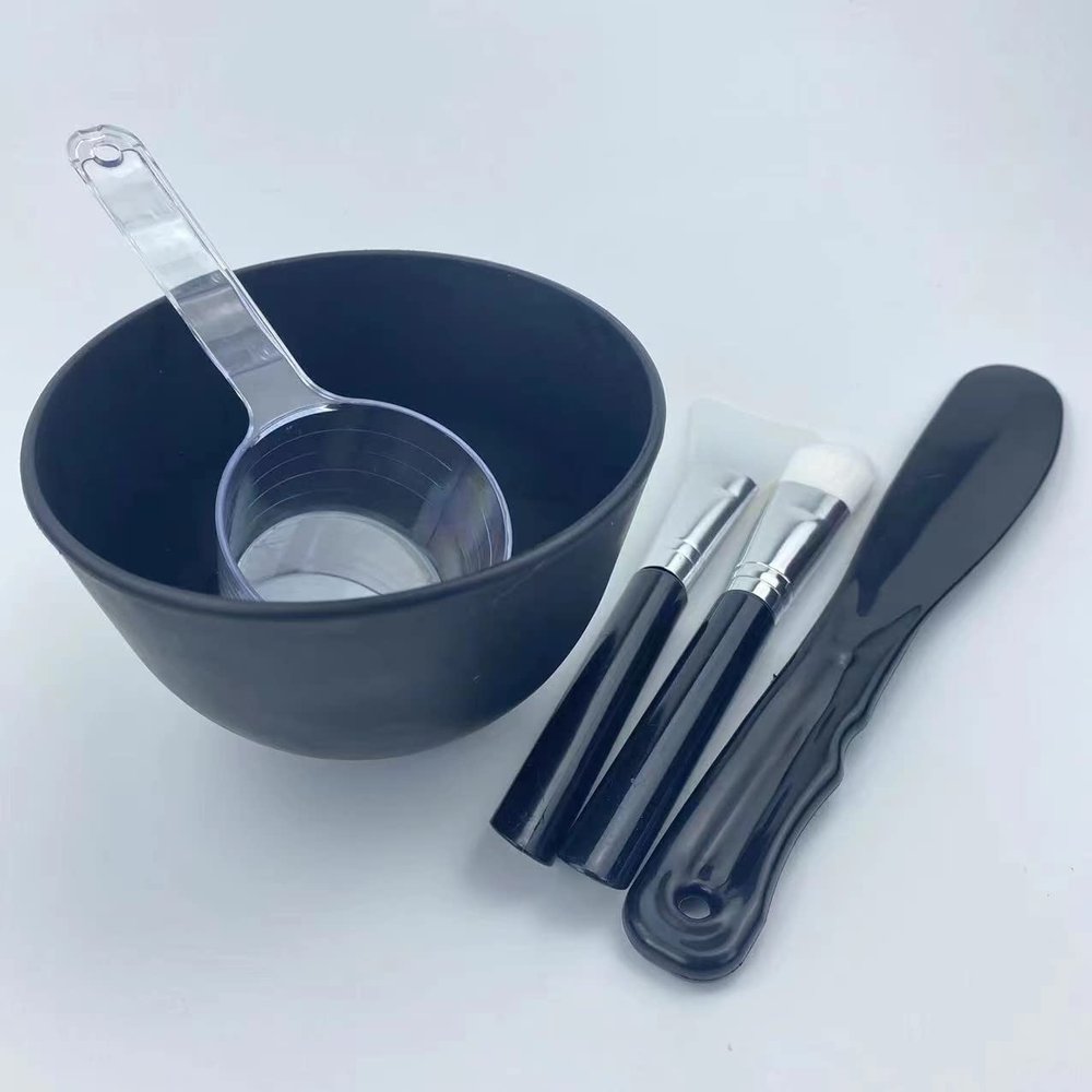 manqianxun Face Mask Mixing Bowl Set.5IN 1 SPA Quality Face Mask Tool Kit. with Silicone Face Mask Brush Applicator,Premium Soft Face Brushes, Silicone Facial Mask Bowls, Mask Spatula, Measuring Scoop