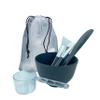 manqianxun Face Mask Mixing Bowl Set.5IN 1 SPA Quality Face Mask Tool Kit. with Silicone Face Mask Brush Applicator,Premium Soft Face Brushes, Silicone Facial Mask Bowls, Mask Spatula, Measuring Scoop view 3