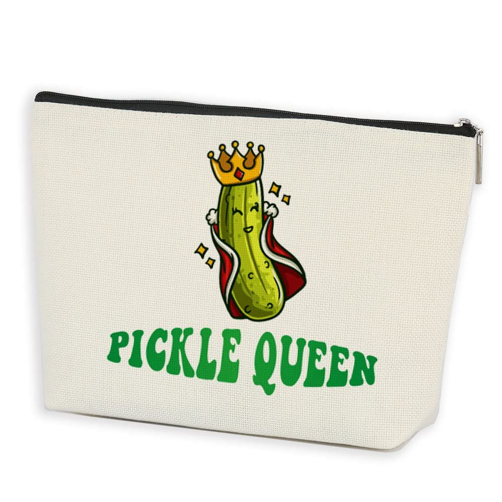 Azteoiz Pickle Gifts for Pickle Lovers Funny Makeup Bag Pickles Gift for Women, Graduation Birthday Gift for Women Girls Coworker Daughter Sister Cosmetic Bag Zipper Pouch