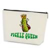 Azteoiz Pickle Gifts for Pickle Lovers Funny Makeup Bag Pickles Gift for Women, Graduation Birthday Gift for Women Girls Coworker Daughter Sister Cosmetic Bag Zipper Pouch view 1