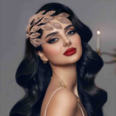 azaleas Bride Wedding Headband, Wedding Rhinestone Bridal Hair Comb,Rhinestone Bridal Bridesmaid Hair Clips Accessories (Gold)