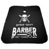 MLIANCEN Custom Skull Barber Cape Personalized Text Barber Salon Hairdresser Cape for Men, Customized Hair Cutting Capes for Home Salon Barbershop view 4