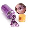 GL-Turelifes Mermaid Chunky Glitter Gel Chameleon Glitter Body Gel Festival Glitter Cosmetic for Face Body Hair Nails Makeup Scale Polarized Sequins Glitter Eyeshadow 30ml (#16 Silver Purple) view 1