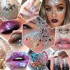 GL-Turelifes Mermaid Chunky Glitter Gel Chameleon Glitter Body Gel Festival Glitter Cosmetic for Face Body Hair Nails Makeup Scale Polarized Sequins Glitter Eyeshadow 30ml (#16 Silver Purple) view 3