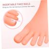 minkissy Professional Nail Training Aid Improve Nail Beauty Skills Foot Model for Practice view 4