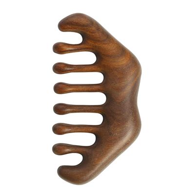 CHENSHUO Handheld Head Massage Comb, Wood Wide Tooth Hair Massage Combs,Massager Head Comb for Scraping Scalp