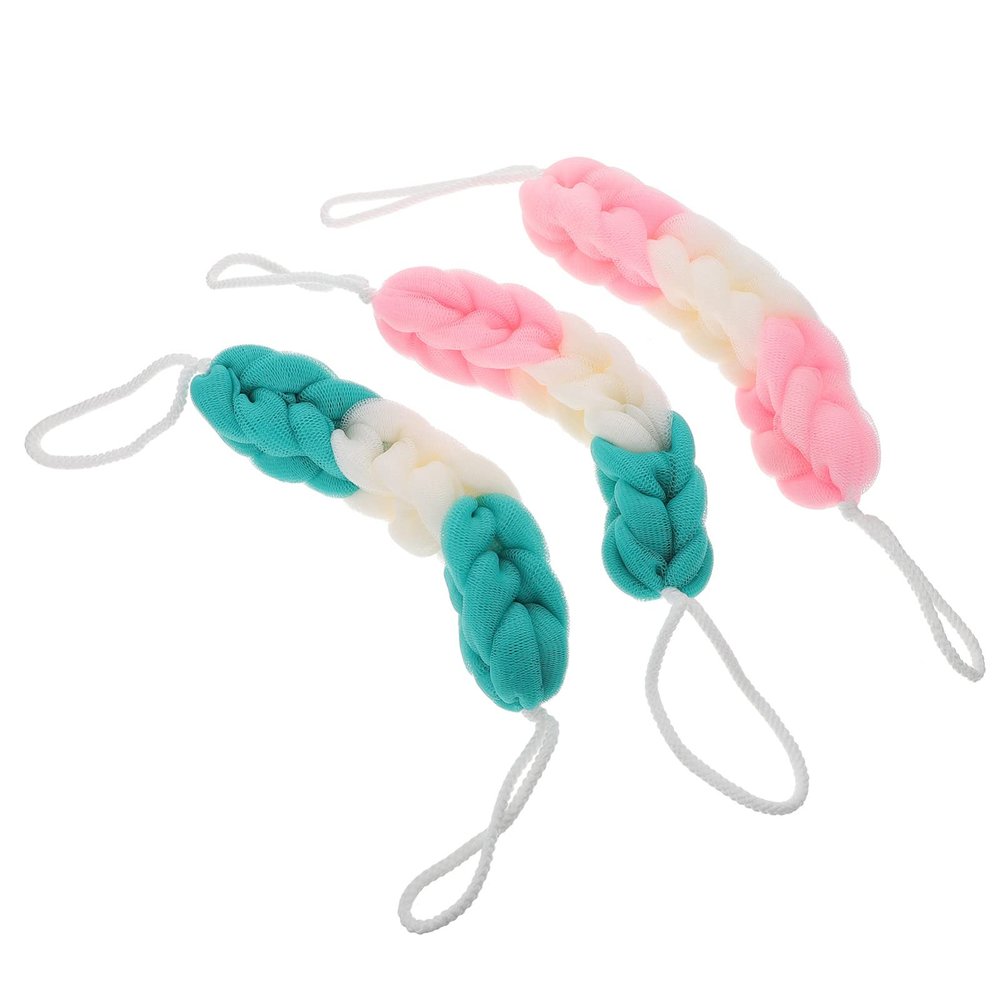 COHEALI Long Shower Pouf Bath Scrubber Mesh Exfoliating Sponge Bath Loofahs Set