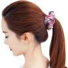 2 Pack Sparkly Boho Organza Crystal Beads Hair Ties Hair Ropes Hair Scrunchies Elastics Ponytail Holders Hair Jewelry Hair Wrist Ties Bands Scrunchies Hair Accessory for Show Gym Dance Party for Girl Women (Blue) view 2