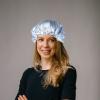 SHERCHPRY 2pcs Satin Sleeping Bonnet for Women Elastic Turban Hair Cap Dual Colors for Curly Hair Care and Travel view 4