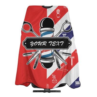 Custom Barber Cape Hairdresser Cape, Add Your Photo Text or Logo Personalized Barber (2) Salon Cape for Men, Customized Hair Cutting Cape for Home Salon Barbershop
