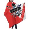 Custom Barber Cape Hairdresser Cape, Add Your Photo Text or Logo Personalized Barber (2) Salon Cape for Men, Customized Hair Cutting Cape for Home Salon Barbershop view 2