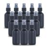 YONKAN 2oz Glass Spray Bottle, Fine Mist Boston Glass Bottles with Black Fine Mist Sprayer Small Clear Bottles for Essential Oils, Bath, Beauty, Hair & Cleaning, Black, Pack of 12 view 1