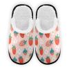 Dussdil Cute Strawberries Berries House Slippers Strawberry Floral Home Spa Slippers Memory Foam Closed Toe Slipper Non Slip for Women Men Hotel Bedroom Travel Shoes M view 1