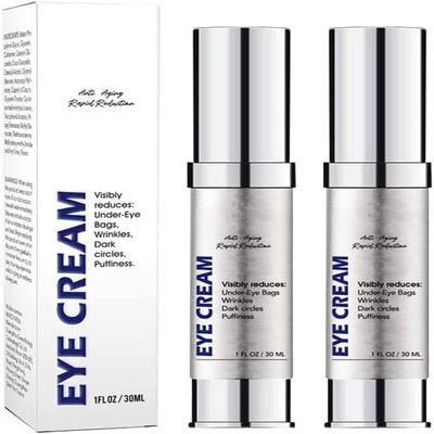 Peehss Anti-Wrinkle Magic Eye Cream, Collagen Boost Anti-Aging Serum Rapid Reduction Eye Cream, Instantly Reduces Wrinkles, Under-Eye Bags, Dark Circles (2Bottles)