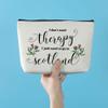 Azteoiz Dragonfly Scottish James Fraser Loves I Don't Need Therapy I Just Need to Go to Scotland Makeup Bag Out-lander Fans Gift for Women Birthday Friends view 2