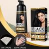 COSMTEK Black Dye Shampoo for Permanent Hair Color - Men&Women, Gray Coverage, Beard & Treated Hair, 3-In-1, 30 Days/500ml/Ammonia-Free/Natural Herbal view 3
