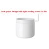 6 Pack Plastic Empty Cosmetic Containers with Lid, Portable 8 Oz 250ml Refillable Make-up Face Cream Jars Case for Body Scrub Mask Lotion Storage Pot (White) view 4