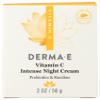 Derma E Vitamin C Intense Night Cream, Parabens Free, Vegan, 2 Ounces (Pack of 1) view 1