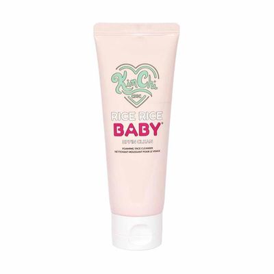 Kimchi Chic Rice Rice Baby Foaming Makeup Removing Face Cleanser - with Rice Extract & Collagen, Deep Cleans, Soothes, & Removes Makeup - 3.38 fl oz