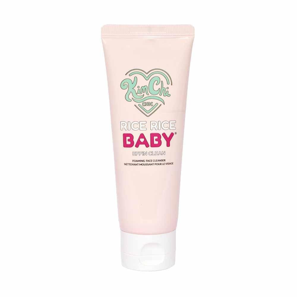 Kimchi Chic Rice Rice Baby Foaming Makeup Removing Face Cleanser - with Rice Extract & Collagen, Deep Cleans, Soothes, & Removes Makeup - 3.38 fl oz