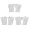 Healifty 3pairs Gel Toe Socks Moisturizing Foot for Softening and Healing Slip Design Comfortable Spa Socks for Women and Girls White view 1