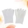 Healifty 3pairs Gel Toe Socks Moisturizing Foot for Softening and Healing Slip Design Comfortable Spa Socks for Women and Girls White view 2