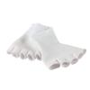 Healifty 3pairs Gel Toe Socks Moisturizing Foot for Softening and Healing Slip Design Comfortable Spa Socks for Women and Girls White view 4
