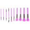 10Pcs Portable Makeup Brushes Cosmetic Brush Set Eyeshadow Blusher Powder Brush Set Beginner Cosmetic Brush Set Makeup Tool(Purple) view 1