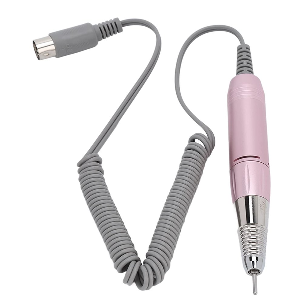 Electric Nail Drill Handle, Nail Drill Replacement Handpiece Adjustable 03000rpm Metal Machine Handles Nail Drill Handpiece Nail File Handle Polishing Pedicure Accessories for