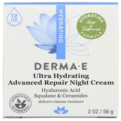 Derma E Ultra Hydrating Advanced Repair Night Cream, Dermatologist Tested, 2 Ounce (Pack Of 1)