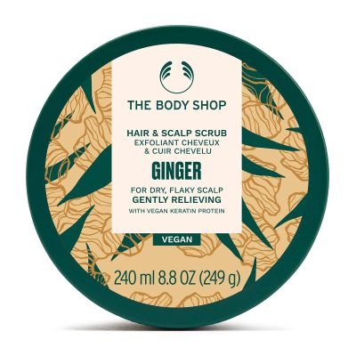 The Body Shop Ginger Hair & Scalp Scrub Exfoliant for Hair & Scalp Vegan 240ml
