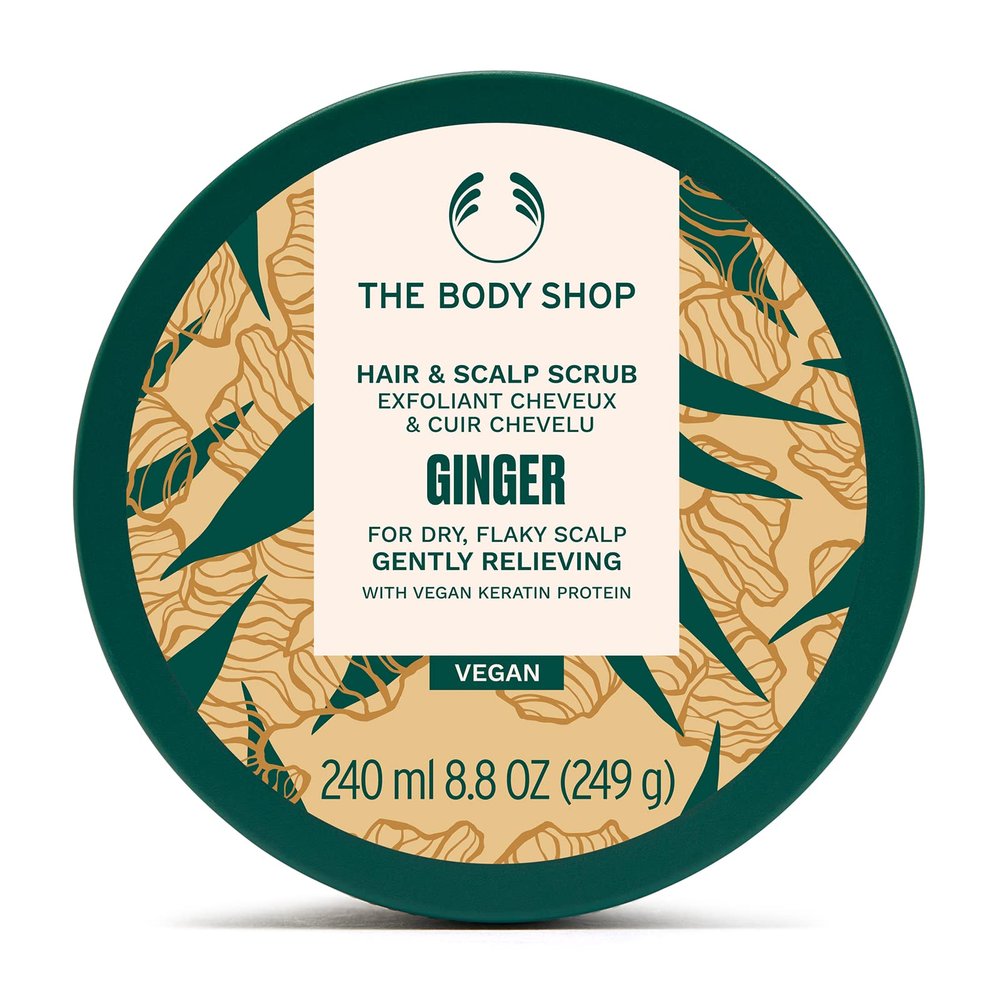 The Body Shop Ginger Hair & Scalp Scrub  Exfoliant for Hair & Scalp  Vegan  240ml