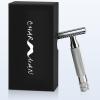 CHARMMAN Classic Double Edge Safety Shaving Razor, Pure Copper Handle,1 Razor + 10 pcs Super Stainless Steel Blades view 1