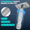 CHARMMAN Classic Double Edge Safety Shaving Razor, Pure Copper Handle,1 Razor + 10 pcs Super Stainless Steel Blades view 3
